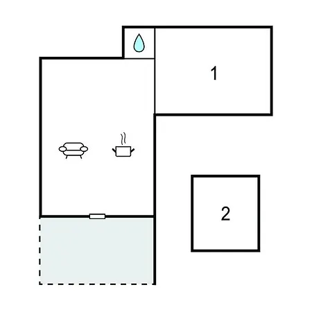 1 Bedroom Stunning Home In Hanstholm 汉斯特霍尔姆
